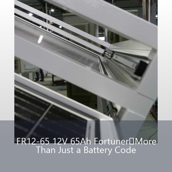 FR12-65 12V 65Ah Fortuner：More Than Just a Battery Code